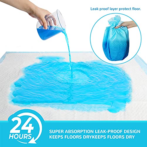 JOINPADS 120-Count Extra Large Dog Pee Pads Puppy Pads XL, Thicker Design for Super Absorbent and Leak Proof Dog Pads, Disposable Potty Training Pads for Dogs, 28x34 Inches (Blue) by JOINPADS - Image 4
