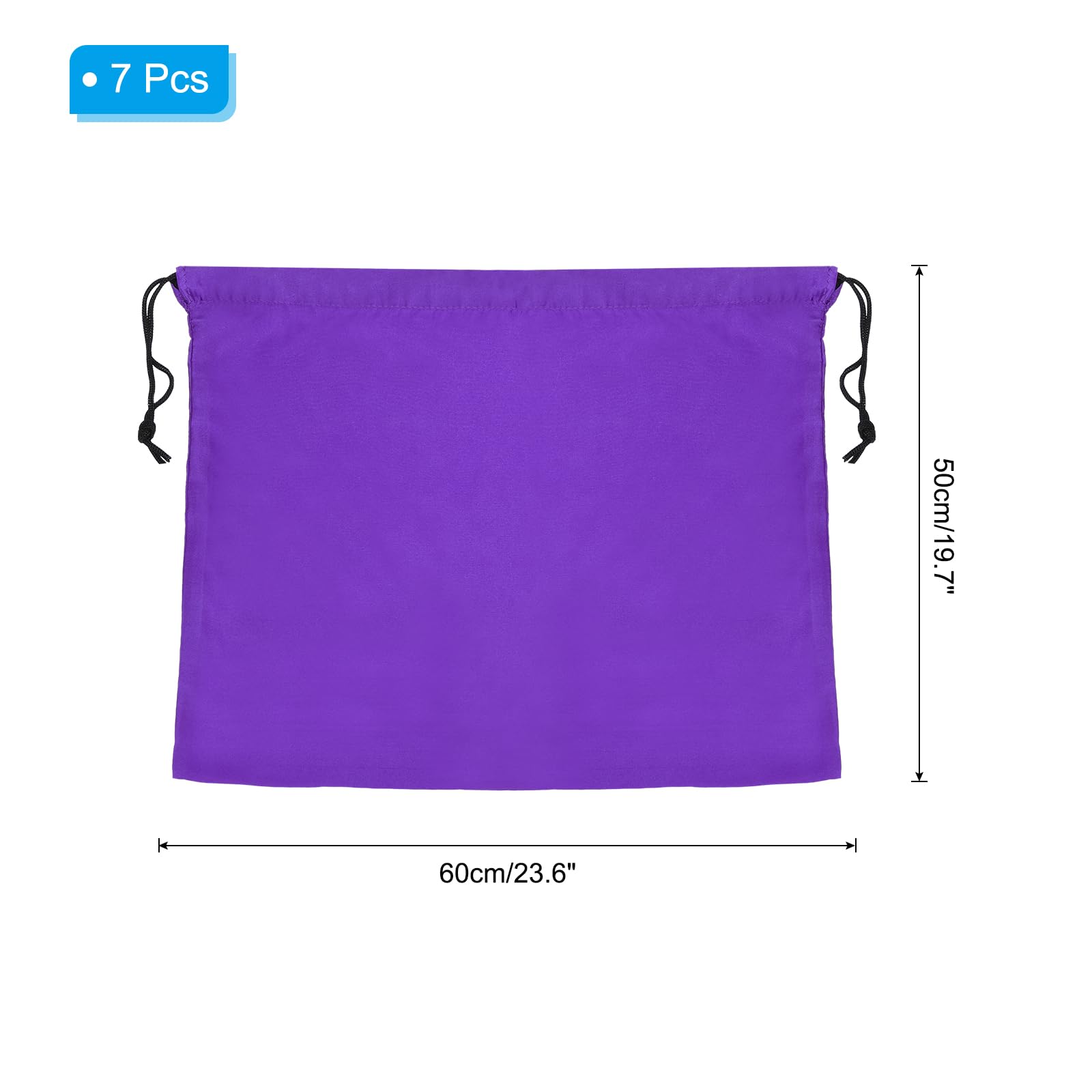 PATIKIL 23.6x19.7 Inch Dust Bags for Handbags 7 Pcs Purse Storage Bag Cover with Drawstring for Travel Storage Pouch Cloth Shoes Purple - Image 2