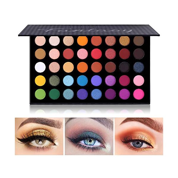 40-Colors-High-Pigmented-Shimmer-Matte-Eyeshadow-Makeup-Palette-Full-Spectrum-Artist-Glitter-Metallic-Waterproof-Creamy-Blendable-Eye-Shadow-Cosmetics-Color-1 CHARMCODE 40 Colors High Pigmented Shimmer Matte Eyeshadow Makeup Palette Full Spectrum Artist Glitter Metallic Waterproof Creamy Blendable Eye Shadow Cosmetics (Color 1)