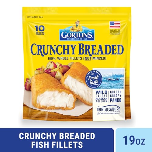 Gorton's, Crunchy Breaded Fish Fillets, 19 oz (Frozen)
