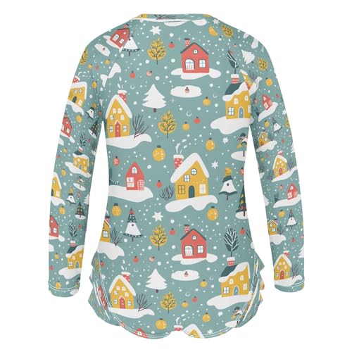 So Much House Winter Girls Long Sleeve Swimsuits One Piece Zipper Bathing Suit UPF 50+ Rashguard Swimwear3