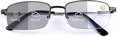 Vepiant Gafas de lectura multienfoque progresivas fotocromáticas Gafas de sol de transición con protección UV Lectores de sol anti luz azul Vepiant Gafas de lectura multienfoque progresivas fotocromáticas Gafas de sol de transición con protección UV Lectores de sol anti luz azul