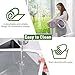 HOFUDON Window Screen Adjustable Magnetic Window Screen Replacement Max 39” x 59”, DIY Fiberglass Mesh Window Screens for House Windows White Frame Grey Mesh