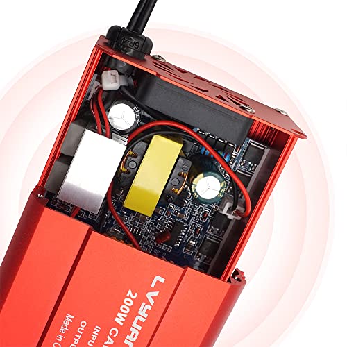 LVYUAN Power Inverter 200W DC 12V to AC 240V Dual USB Ports UK Socket car cigarette adapter converter - Image 4