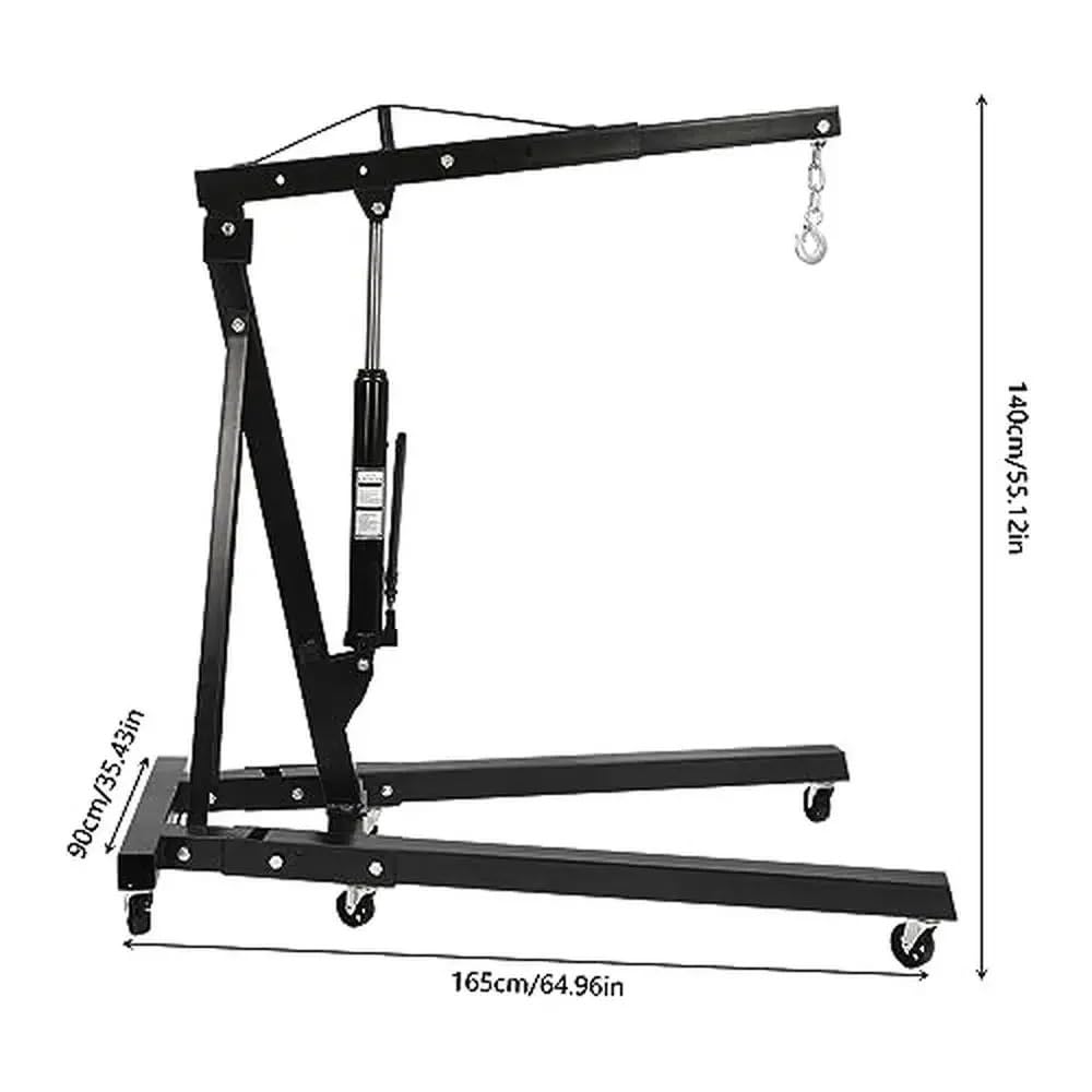 SDdPulse Herramienta de elevación plegable de 2 toneladas, de acero al carbono, hidráulica, para taller, grúa, recogedor de cerezas, grúa, elevación de 4400 libras, polipastos eléctricos