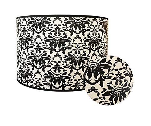 Image of Royal Designs, Inc. Trendy Decorative Handmade Lamp Shade, Made in USA, 12in, HBC-8078-12, Rorschach Floral