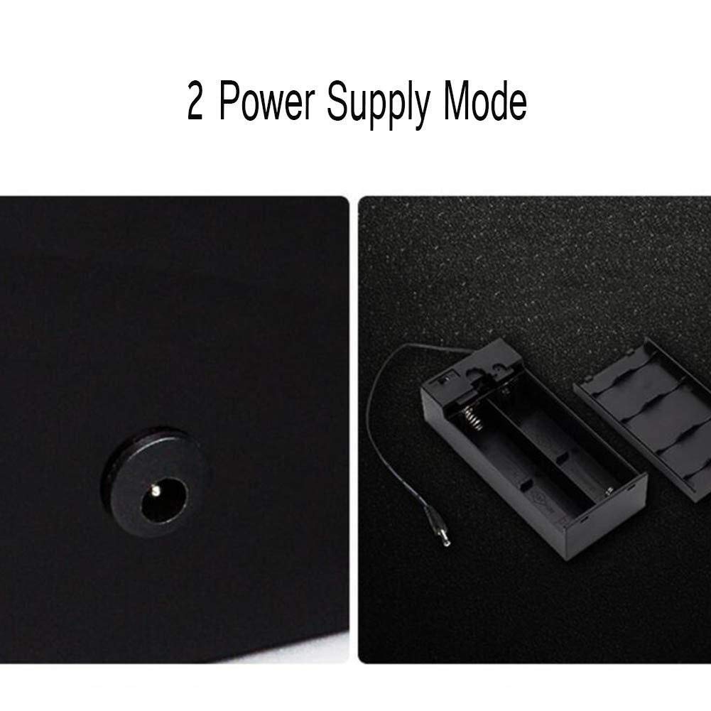 4+0 Uhren Automatischer Uhrenbeweger Leise Motoren Handgefertigter Aufbewahrungskoffer aus Holz Klavierlack Schwarz glänzend Antimagnetisch-30×16×15.5CM Little Surprise