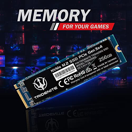 Image of 256 GB NVMe M.2 2280 PCIe Gen 3x4 Internal Solid State Drive (SSD)