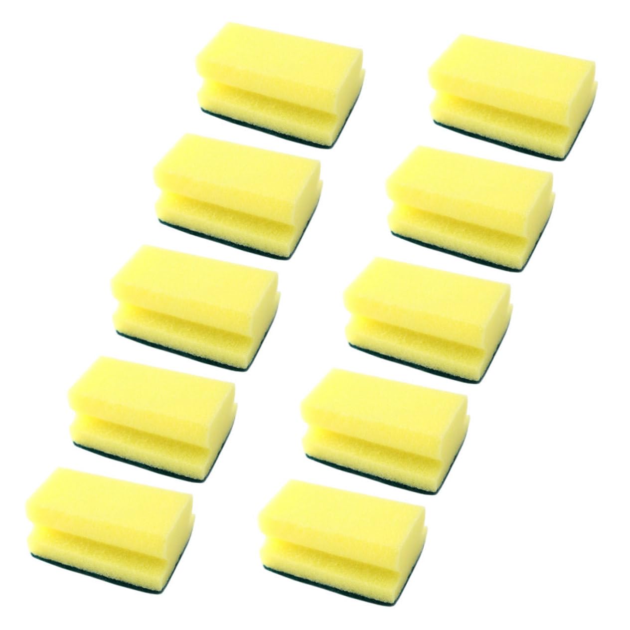 TIDTALEO 10pcs Dish Cleaning Sponge Pads Scrub Sponge for Kitchen Dish Scrubber