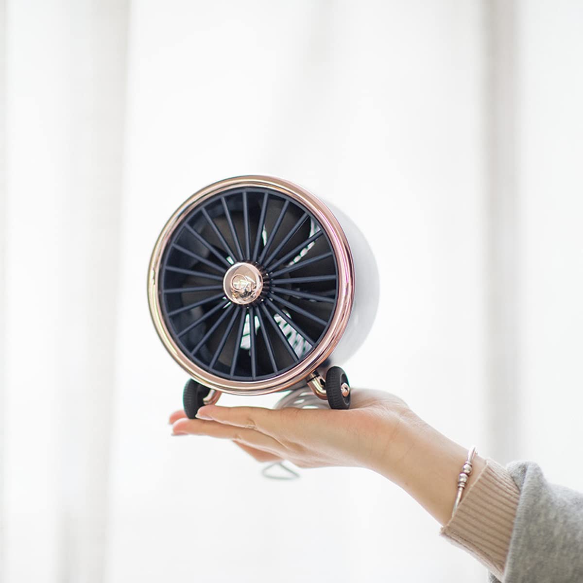 Bug Zapper, Lampada antizanzare Portatile Lampada antizanzare a Risparmio energetico a LED, Controllo Fisico antizanzare, Ricaricabile con Cavo USB (Blu)