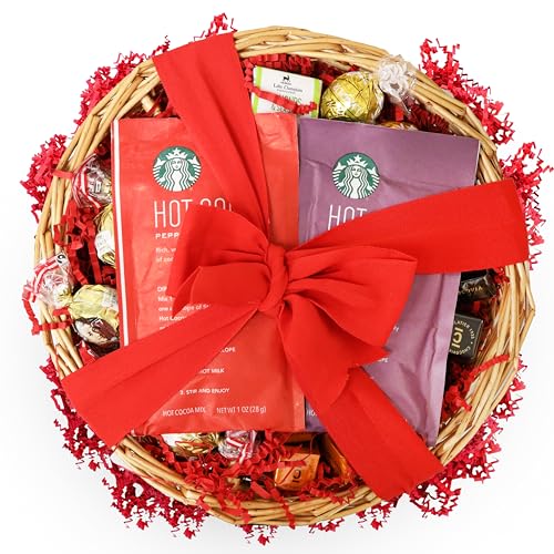 Christmas Chocolate Gift Box, Peppermint Prime Hot Cocoa, Gift Tray Comes with extra Mozart Kugeln