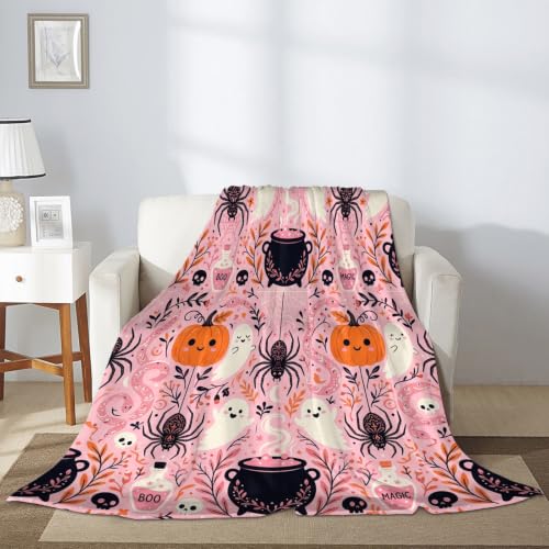 Plaid doux Halloween grand format pour éliminer les frissons nocturnes