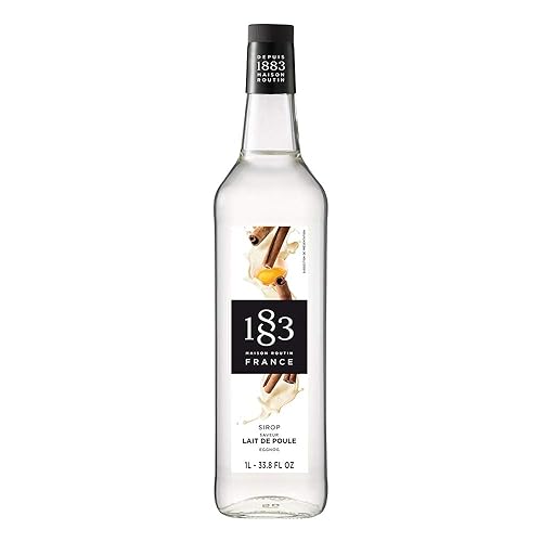 1883 Eggnog Syrup for Drinks, Made in France, 1 Liter