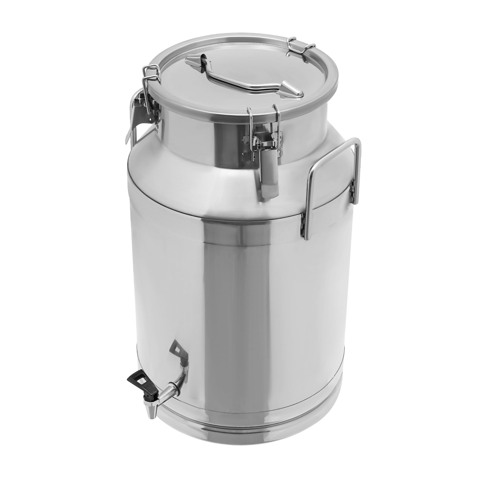 Bidone Latte,Secchio per Latte, ermetico in Acciaio Inox 304, Contenitore Il Trasporto di caraffe con Guarnizione Silicone Vino, Olio e liquidi, 5 l