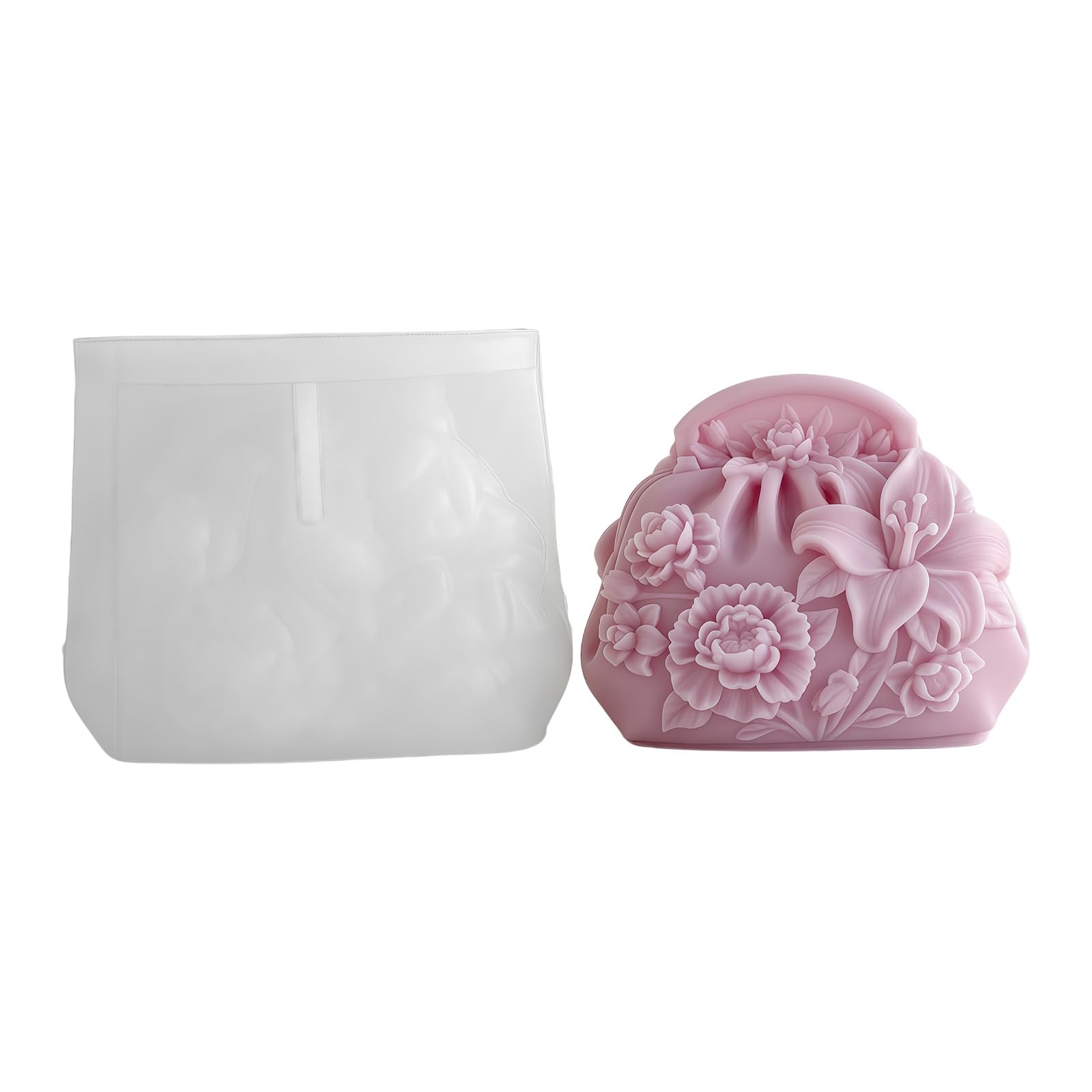 Shntig Purse Silicone Molds Professional Silicone Molds for Making Soap Birthday Gift and Resin Casting Fashion Bag Cast