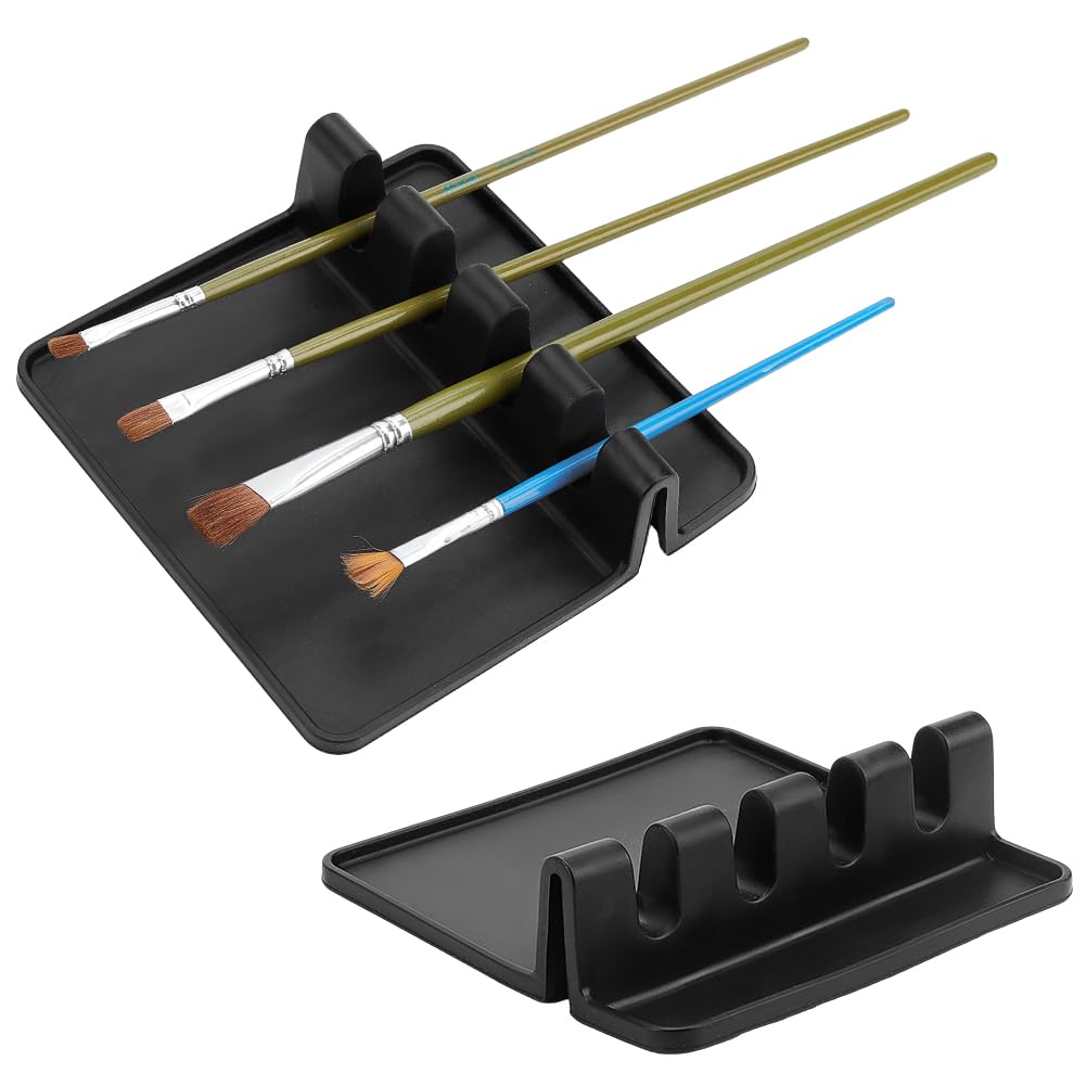 Repose-pinceau silicone pour éviter les taches de peinture sur le bureau
