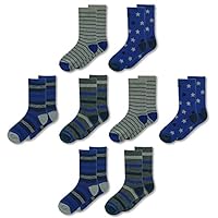 Boys TEW 8 Pack Design Ankle Socks - UK 12.5-3.5/EU 31.5-36