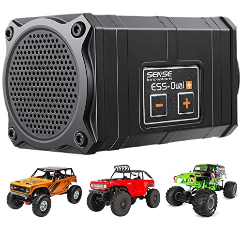 WonVon Car Engine Sound Simulator,Dual ESS Sense Innovations Plus Engine Sound Engine Simulated Module Set for Axial SCX10/SCX10 II