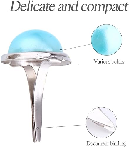 Miniatura 7 de EXCEART 100 sujetadores de papel de metal redondos pequeños, sujetadores de perlas decorativos para arte, álbumes de recortes, manualidades,