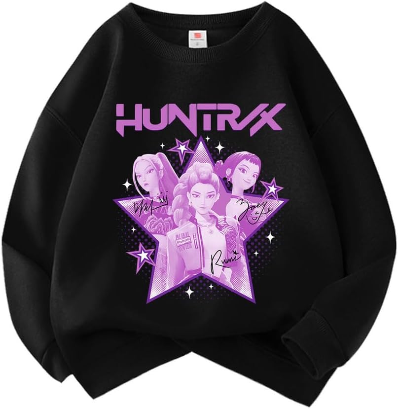 Générique Sweats à Capuche D-Demons K Pop Merch Pour Fille Imprimés