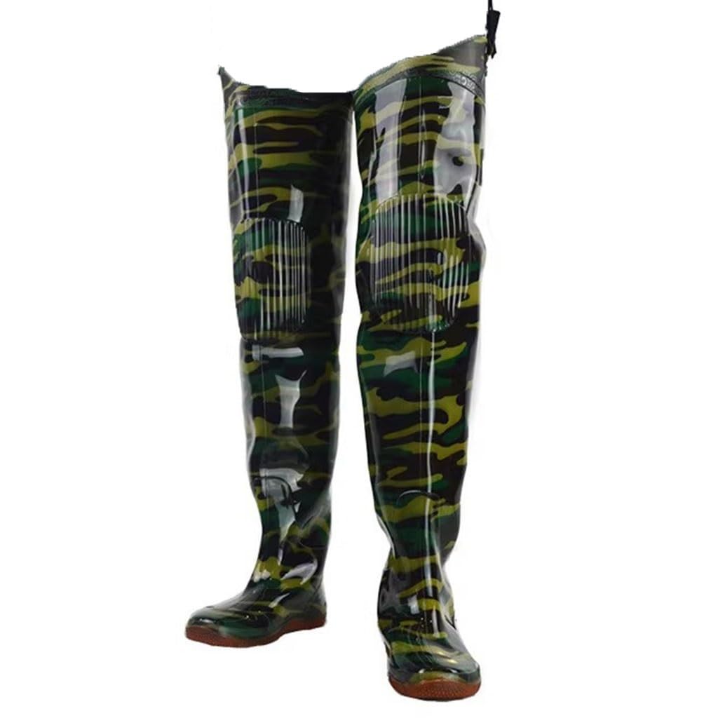 Wodoodporne wodery, Wodery wędkarskie Wodery biodrowe Rozszerzone 80cm Pośladki Do Woderów, Męskie I Damskie Spodnie Wędkarskie Z Wodoodpornego PVC(5)