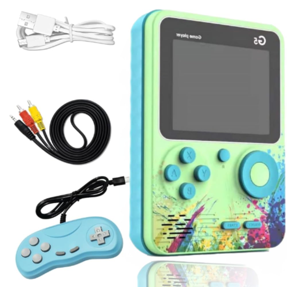 G5 Gamebox,2 Players Gamepad:Video Game for Kids, 500 in 1 Retro Gaming Console,Handheld Classical Game Box Can Play On TV,500 Games Like Contra,Tank,Bomber Man,USB Rechargeble,Age 3+(Multicolour) (B0DF5QYLZG) Amazon Price History, Amazon Price Tracker
