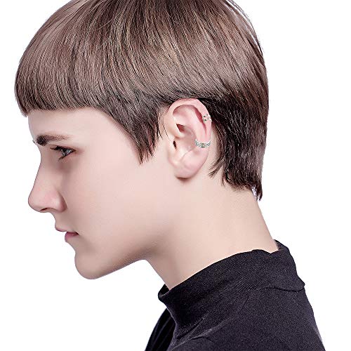 Jstyle 20Pcs Adjustable Ear Cuffs Earrings Set for Women Stainless Steel Non-Piercing Cartilage Clip On Wrap Earring Set3