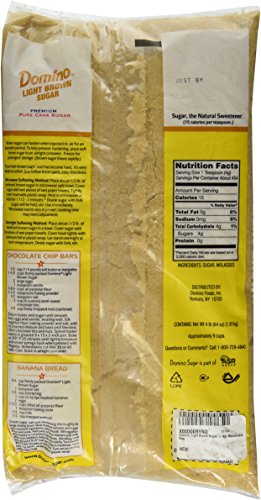 image for Domino Light Brown Sugar - 4lb Resealable Bag, 64 Ounce (Pack of 1)