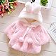 TMEOG Baby Kleinkind Mädchen Winterjacke Kinderjacken Fell Warm Winter Coat Mantel Jacke Dicke Warme Babykleidung (6-12 Monate, Rosa)