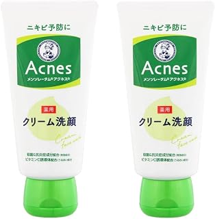 曼秀雷敦 Acnes 药用面霜洗面奶 医药部外品 每天清爽洗净预防粉刺 130克×2瓶