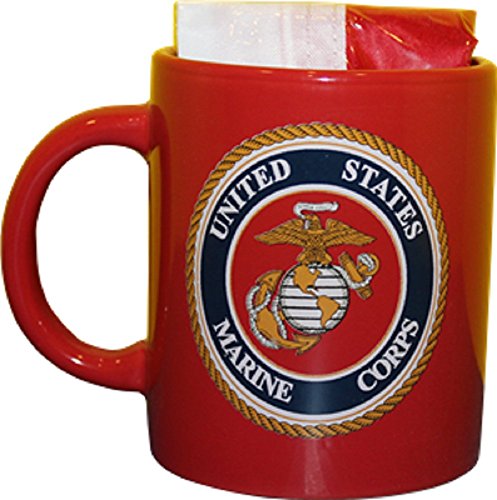 US Marine Corps Coffee Mug/Cup (red) with 12