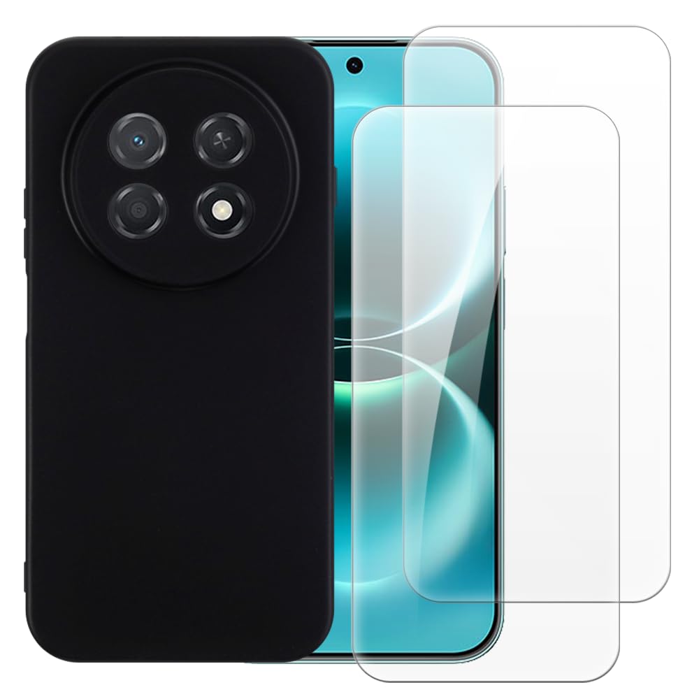 Case and Screen Protector for Nova 15 Max 5G - Black