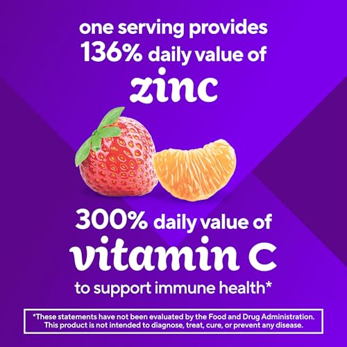 Vitafusion Power Zinc Gummy Vitamins, Strawberry Tangerine Flavored Immune Support (1), 90 Count
