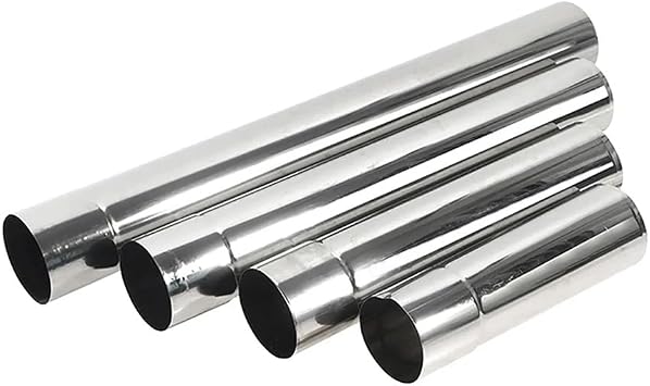 1 Pc Stove Pipe, ID 5-8cm Chimney Stainless Steel Pipe Tent Pipe Stove Boiler Exhaust Pipe Flue Liner7cmx50cm