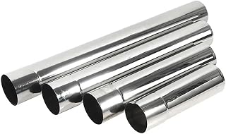 1 Pc Stove Pipe, ID 5-8cm Chimney Stainless Steel Pipe Tent Pipe Stove Boiler Exhaust Pipe Flue Liner(7cmx50cm)