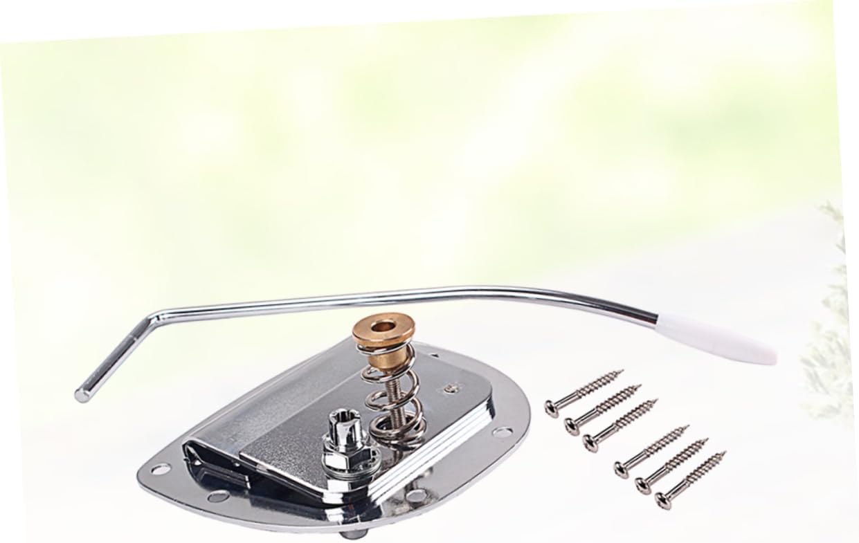 Kisangel Guitar Tremolo System Bridge Saddle Electric Guitar Vintage Bridge Tailpiece Easy Install Replacement Parts