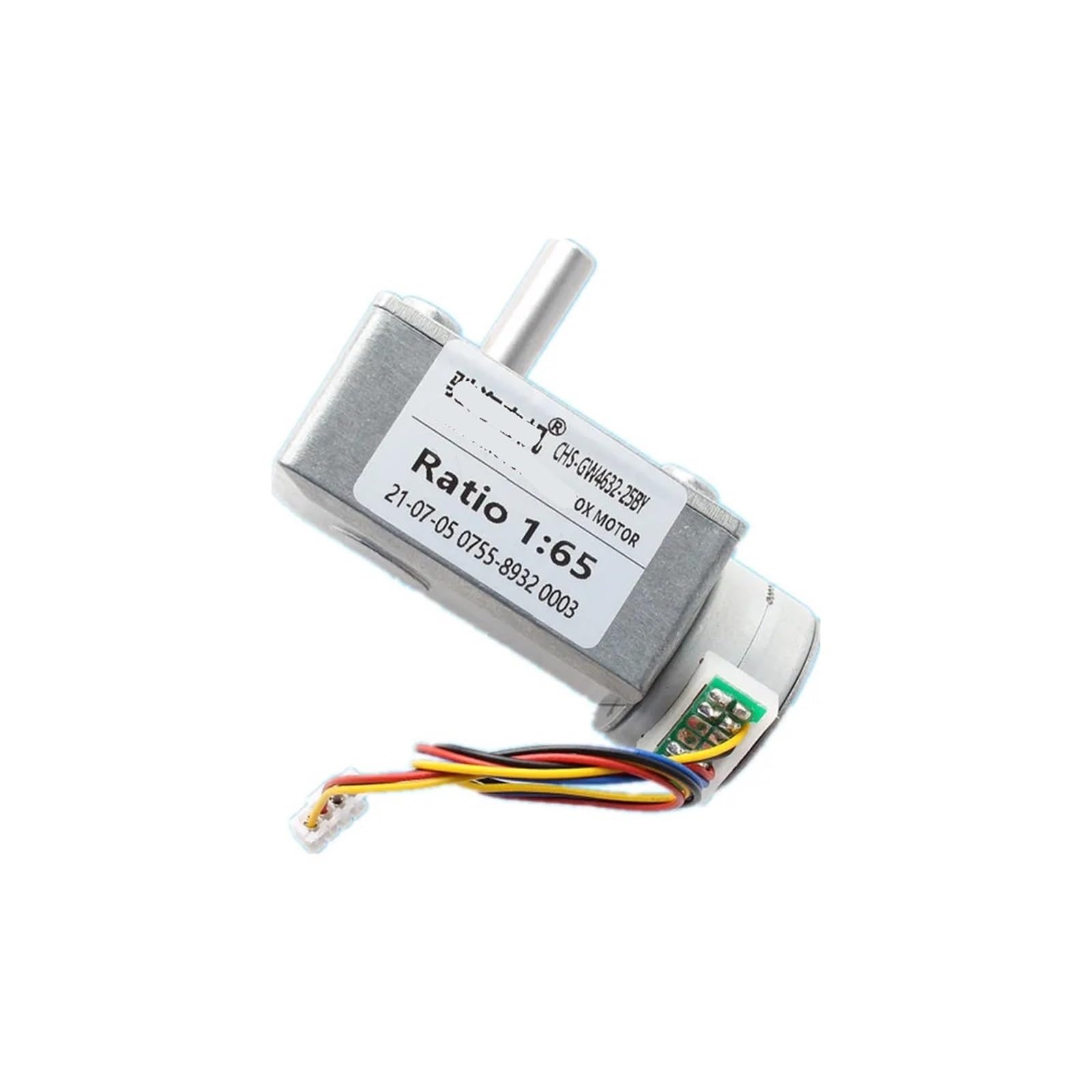 Moteur pas à pas GW4632-25BY 12V avec réducteur à vis sans fin rapport 1:200