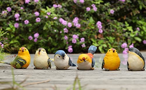 Garden Bird Statue - Funny Sculpture Ornaments Décor - Best Indoor Outdoor Statues Yard Art Figurines for Patio Lawn House