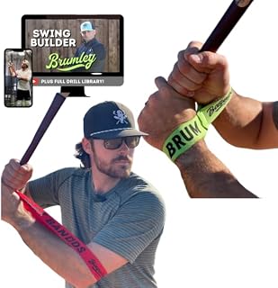 Baseball Notes Brum Bands: Softball & Baseball Swing Trainer, Hitting Equipment for Training and Batting