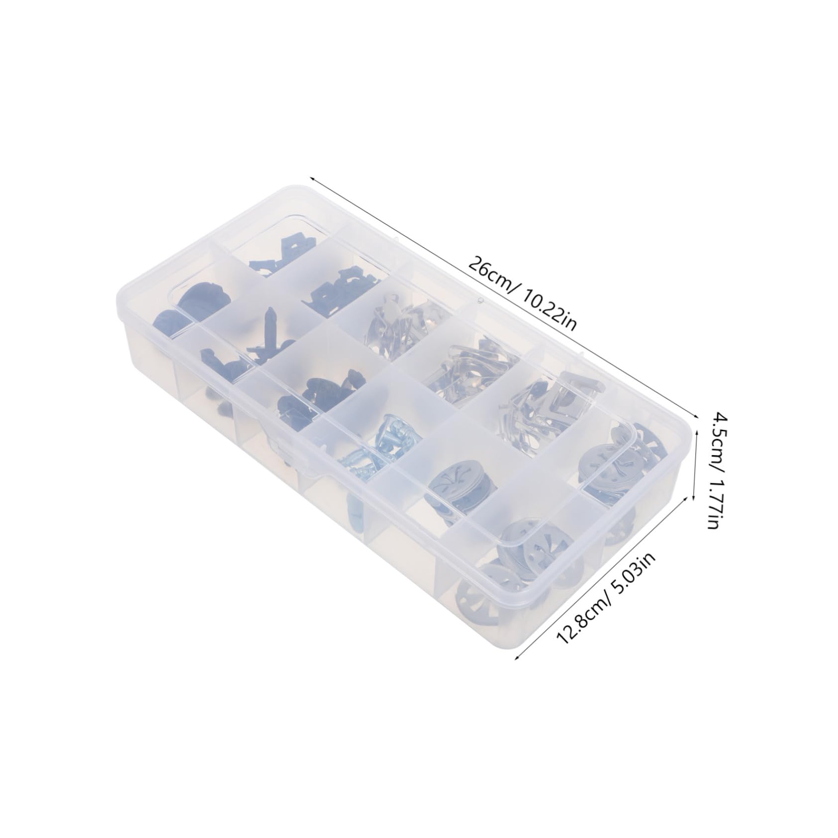 Happyyami Vis de Moteur en 100Pcs Kit de Clips de Fixation Universels pour N et A Accessoires de Réparation Auto Facile à Installer Protection du Moteur Pare-Éclaboussures