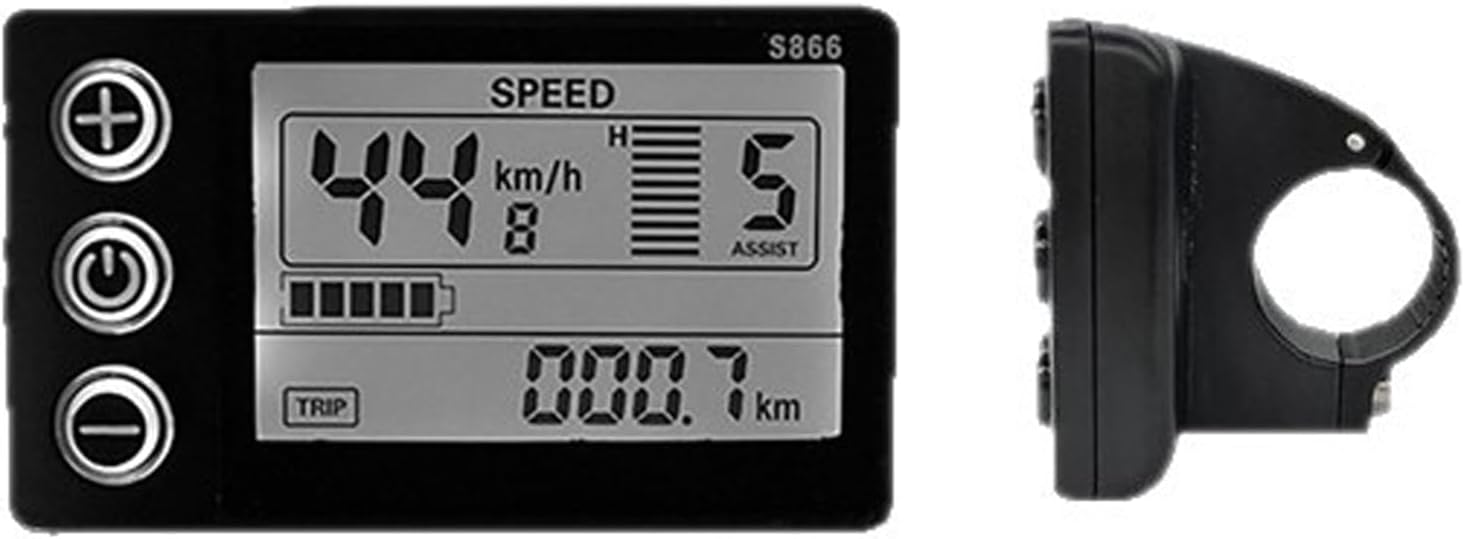 E-Bike S866 Display Screen,Electric Bicycle Parts,Compatible with Q20 H20 H26 Pro Electric Bicycle
