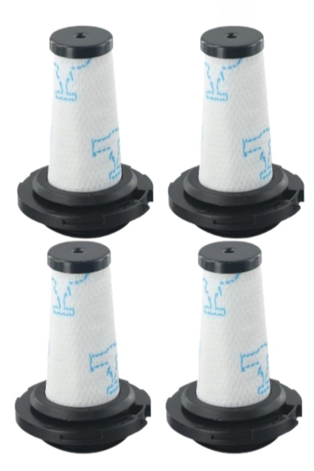 StarRing Paquete de 2/4/6 filtros de piezas de repuesto para X-Pert 7.60 para Rowenta-RH6A35WO、RH6A39WO、RH6A31WO、RH6A33WO accesorios para aspiradora (4 piezas)