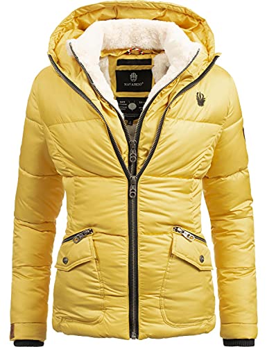 Preisvergleich Produktbild Navahoo Damen Steppjacke Winterjacke Megan Gelb Gr. M