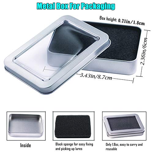 image for SUNMILE Fishing Spoons Lure with VMC Treble Hooks Casting Metal Fishin