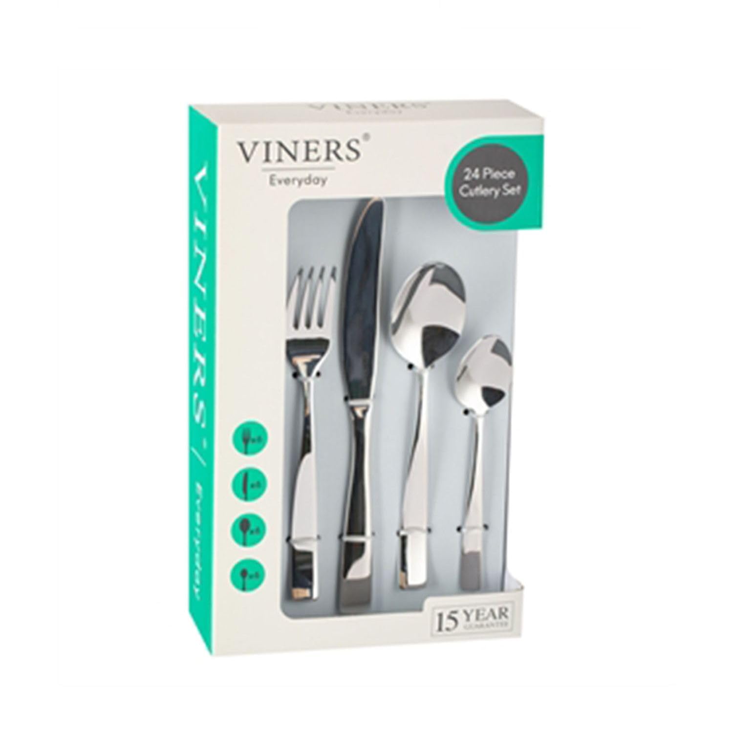 Viners Everyday Purity 18/0 24 PCE Cutlery Set