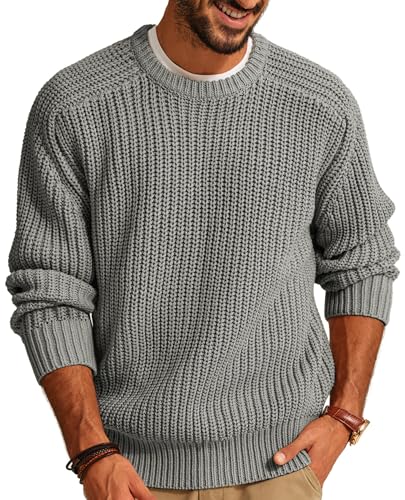 Pull à col rond homme tricot décontracté mode automne hiver