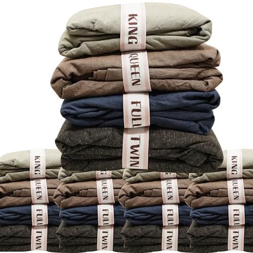 ECOHomes Bed Sheet Organizer Label Bands (Mix 20PCs Pack, Cream)