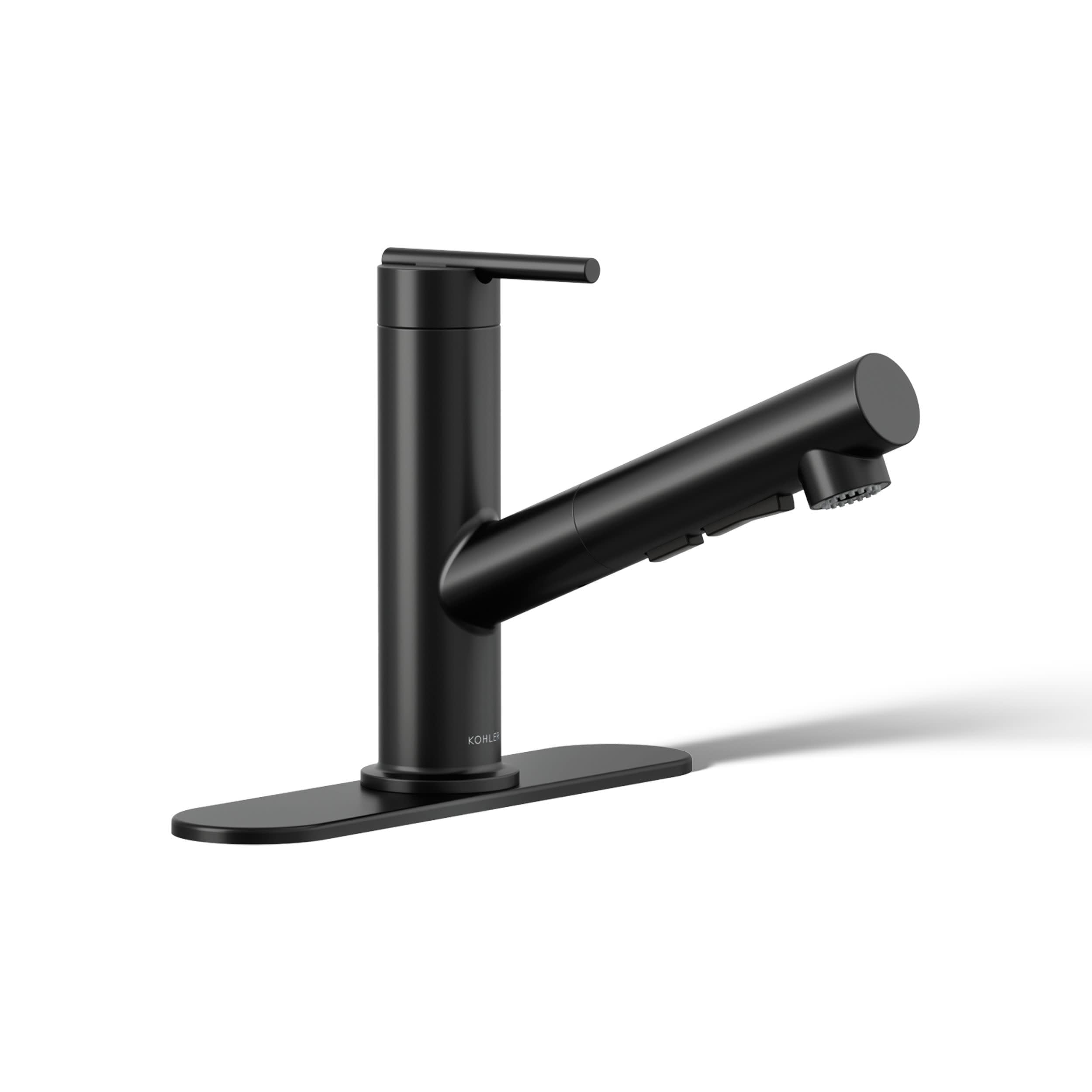 アップヒーバル KOHLER 22976-BL Crue Pull-Out Kitchen Faucet, Pull Out Sprayer