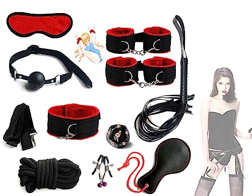 QiKKago ¡Set De Yoga Rojo De 10 Piezas para Todas Tus Necesidades! Regalo Original para Hombres Y Mujeres - B17