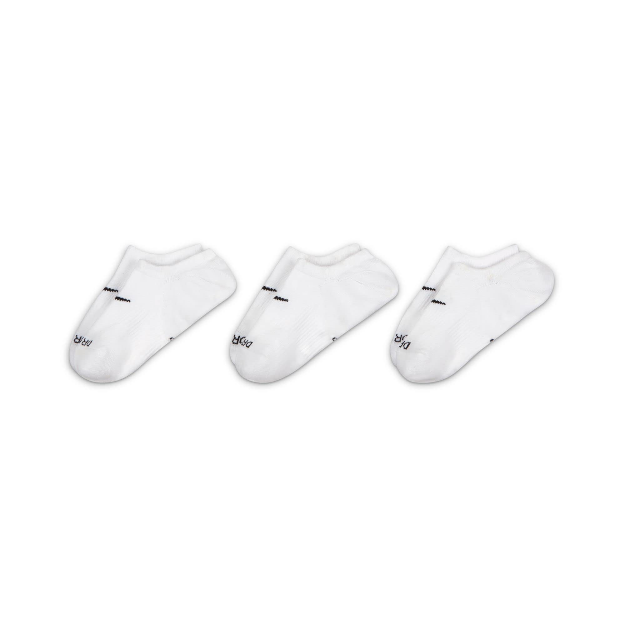 Nike Womens Footie Sock Everyday Plus Cushioned, Multi-Color, DH5463-903, L